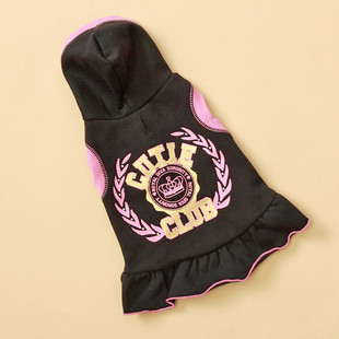 印花金字“皇冠”带帽卫衣